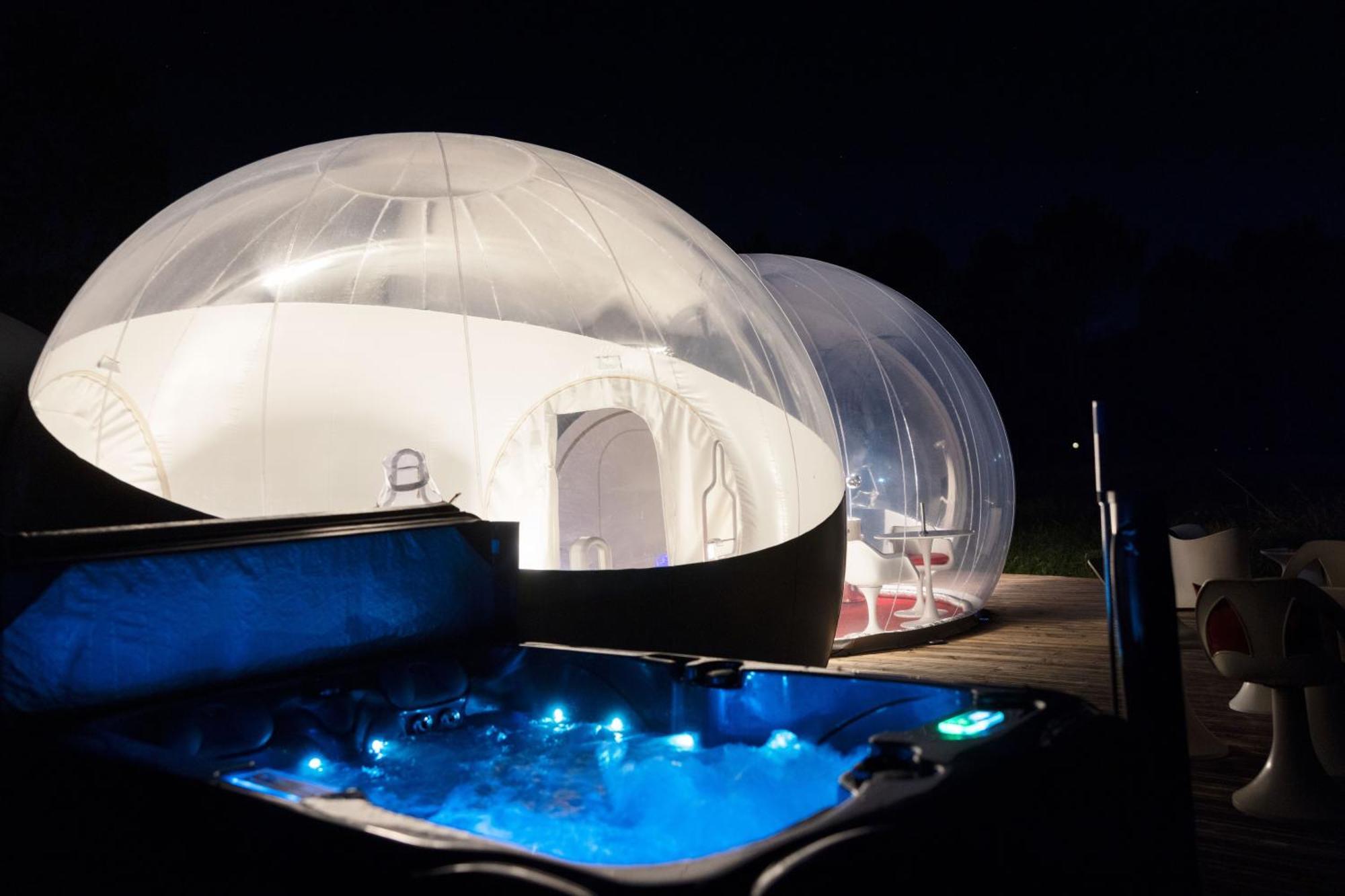L Ost In Sensations -Hebergements Insolites Et Suites De Luxe Spa Sauna Piscine Foret Marcenais Eksteriør bilde
