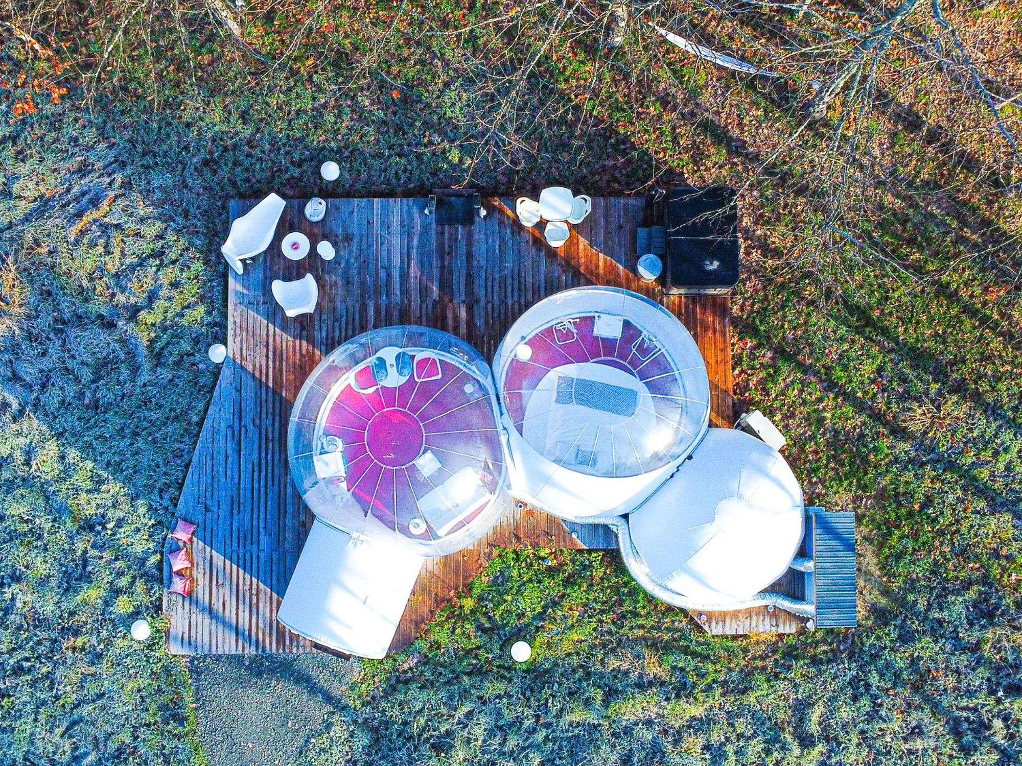 L Ost In Sensations -Hebergements Insolites Et Suites De Luxe Spa Sauna Piscine Foret Marcenais Eksteriør bilde