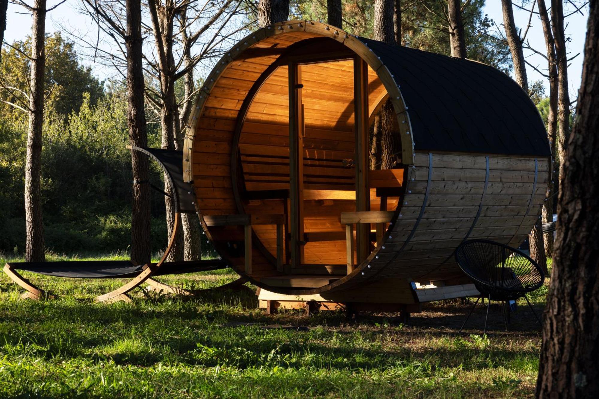 L Ost In Sensations -Hebergements Insolites Et Suites De Luxe Spa Sauna Piscine Foret Marcenais Eksteriør bilde